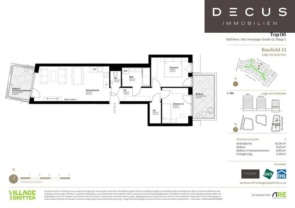 3-Zimmer-Wohnung kaufen in Wien – 66,74 m², € 538.000 – Bild 9 von 9