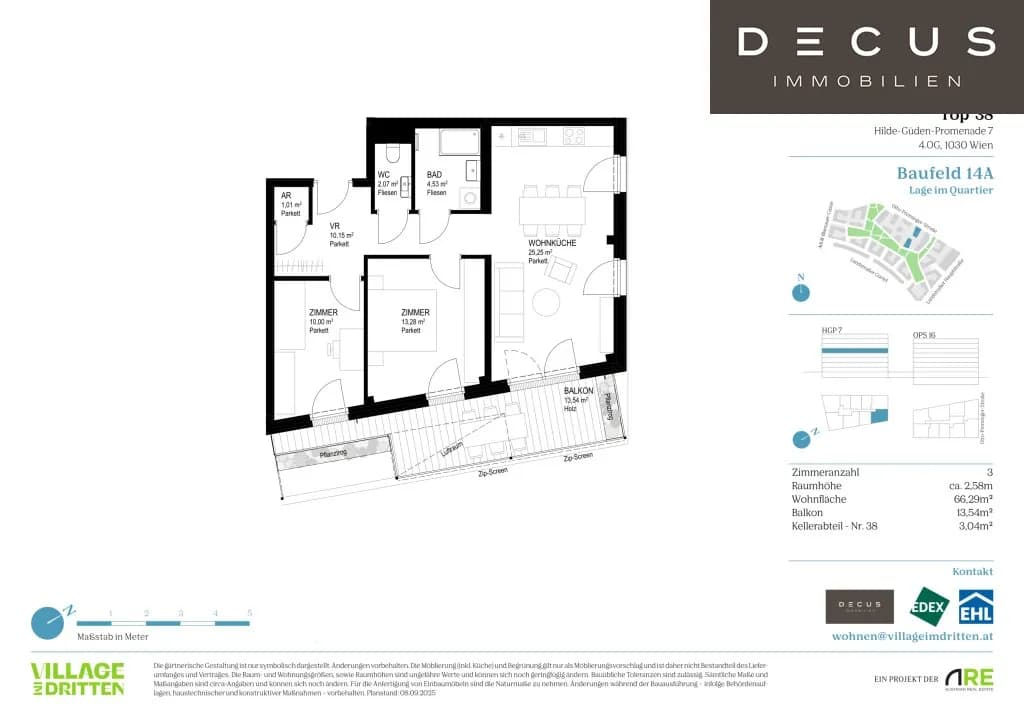 3-Zimmer-Wohnung kaufen in Wien – 66,29 m², € 564.000 – Bild 11 von 11