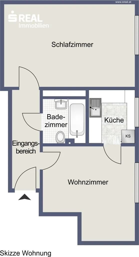 2-Zimmer-Wohnung kaufen in Wien – 49 m², € 219.000 – Bild 12 von 13