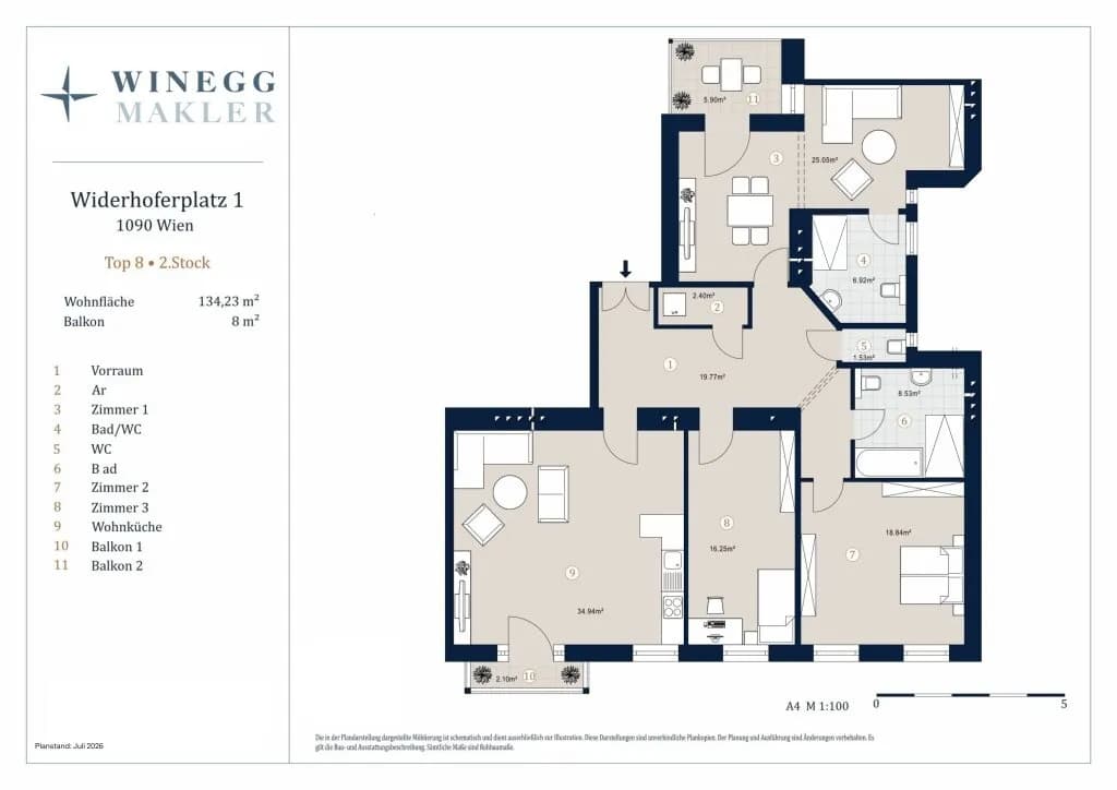 4-Zimmer-Wohnung kaufen in Wien – 134,23 m², € 1.490.000 – Bild 25 von 25