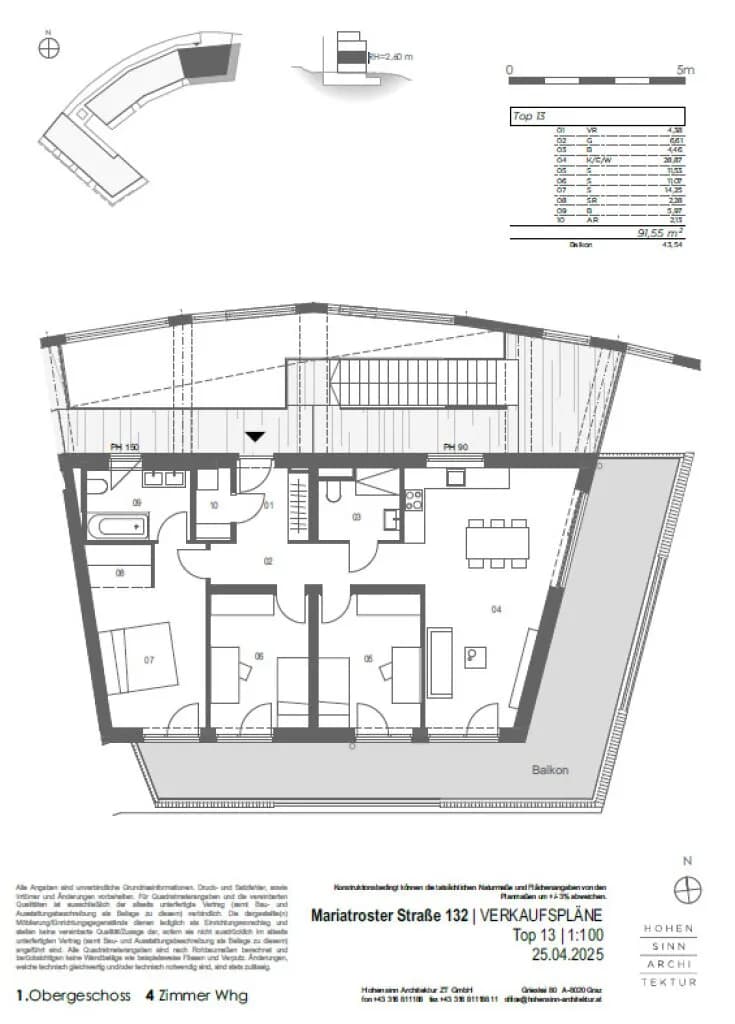 4-Zimmer-Wohnung kaufen in Graz – 91,55 m², € 599.000 – Bild 9 von 9