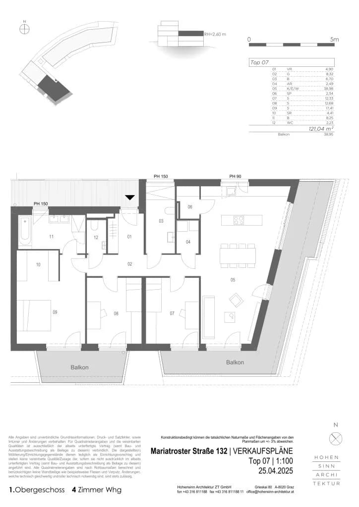4-Zimmer-Wohnung kaufen in Graz – 121,04 m², € 799.000 – Bild 9 von 9
