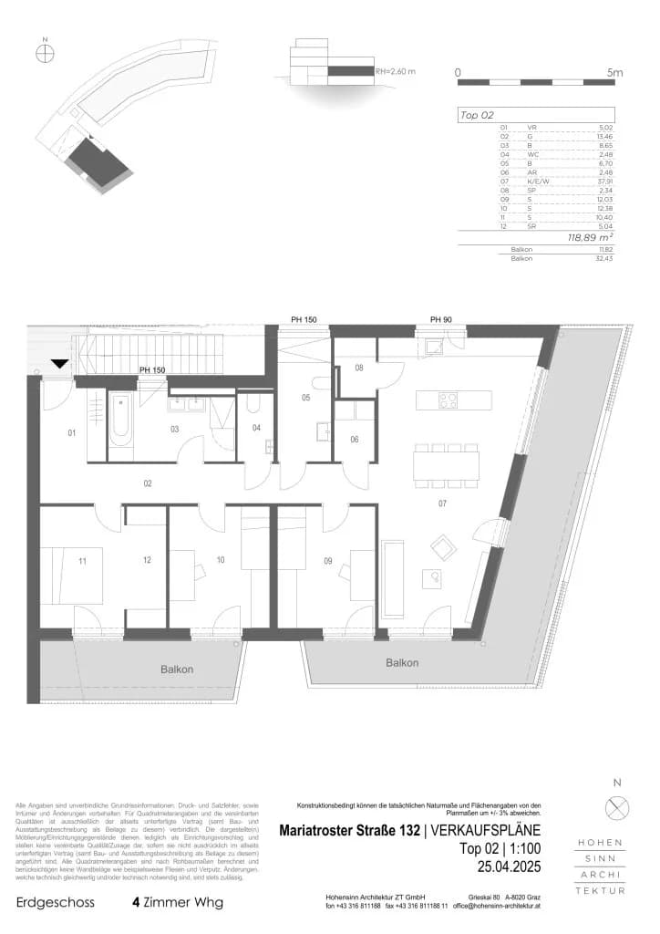 4-Zimmer-Wohnung kaufen in Graz – 118,99 m², € 779.000 – Bild 9 von 9