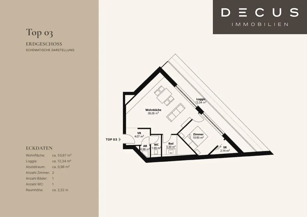 2-Zimmer-Wohnung kaufen in Wien – 53,67 m², € 389.000 – Bild 5 von 5