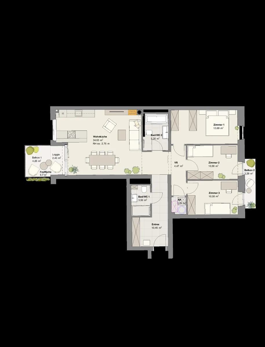 4-Zimmer-Wohnung kaufen in Wien – 100,99 m², € 825.300 – Bild 8 von 8