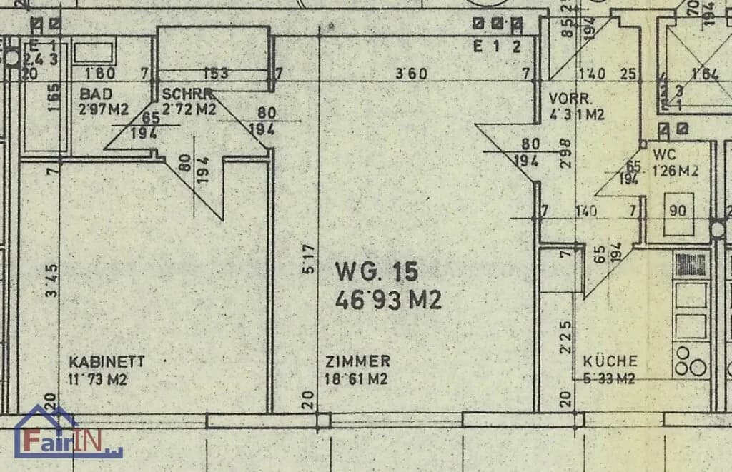 2-Zimmer-Wohnung kaufen in Wien – 47 m², € 219.900 – Bild 2 von 7