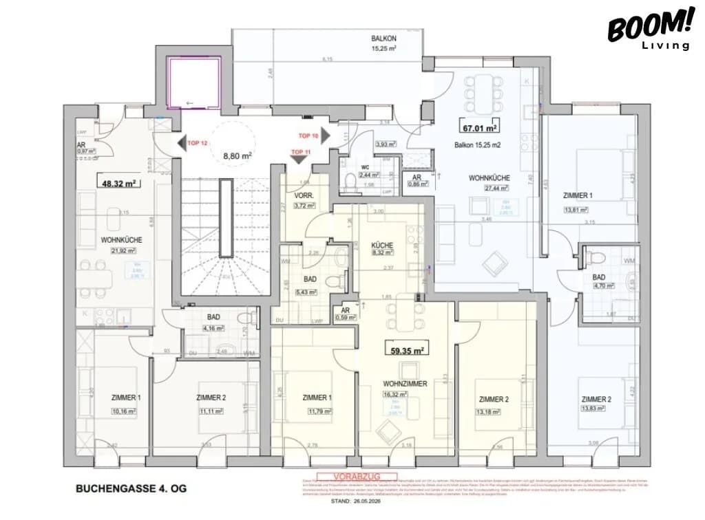 3-Zimmer-Wohnung kaufen in Wien – 71 m², € 460.330 – Bild 9 von 9