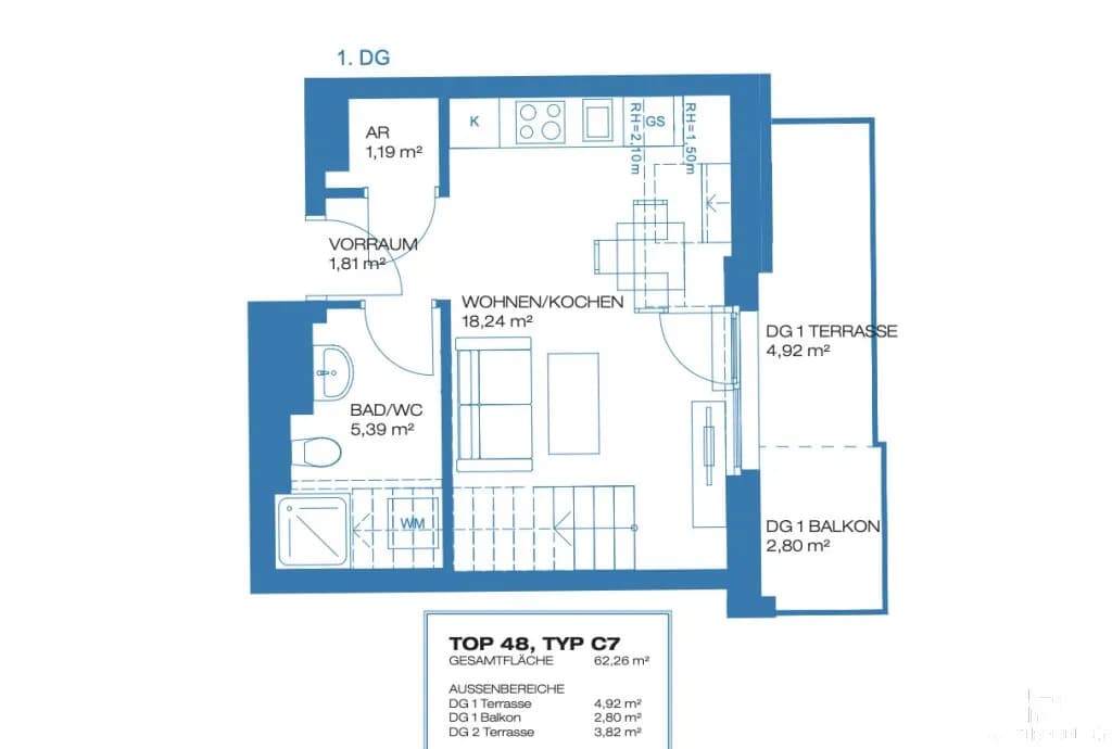 3-Zimmer-Wohnung kaufen in Wien – 62,26 m², € 421.000 – Bild 13 von 14