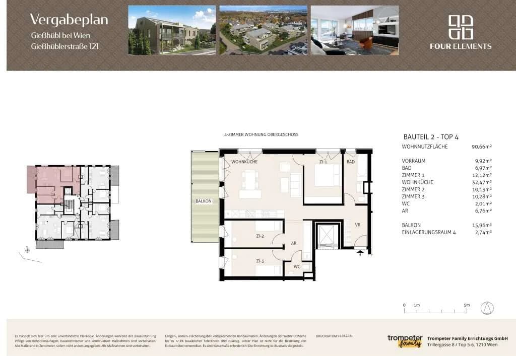 4-Zimmer-Wohnung kaufen in Mödling – 90,66 m², € 597.200 – Bild 23 von 24