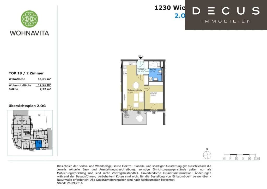 2-Zimmer-Wohnung mieten in Wien – 45,61 m², € 848 – Bild 18 von 18