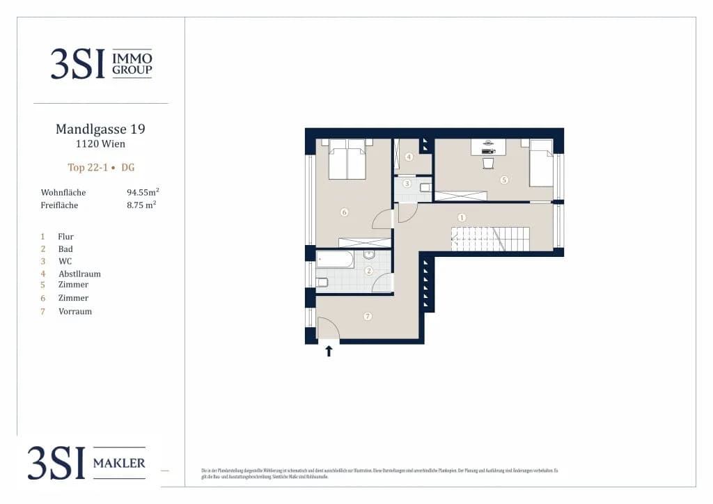3-Zimmer-Wohnung kaufen in Wien – 94,55 m², € 639.000 – Bild 9 von 10