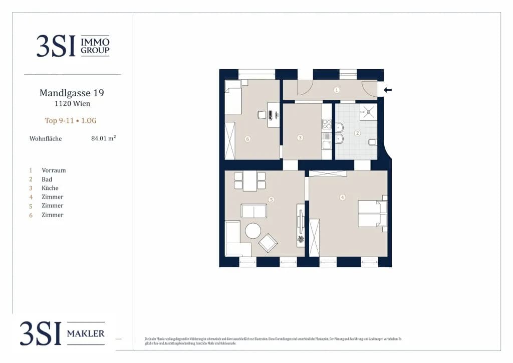 3-Zimmer-Wohnung kaufen in Wien – 84,19 m², € 420.000 – Bild 7 von 7
