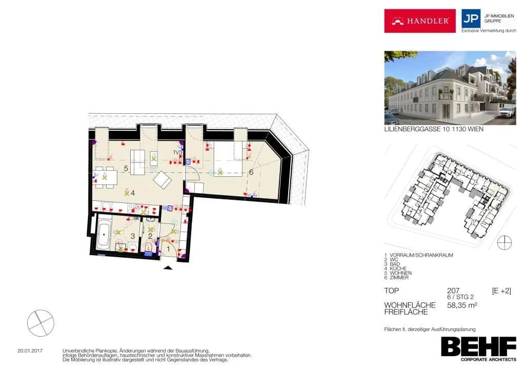 2-Zimmer-Wohnung kaufen in Wien – 58,35 m², € 349.000 – Bild 15 von 15