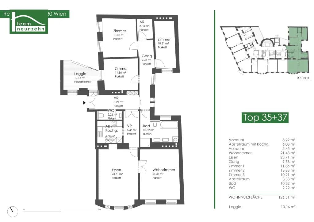 5-Zimmer-Wohnung kaufen in Wien – 126,51 m², € 799.000 – Bild 31 von 31