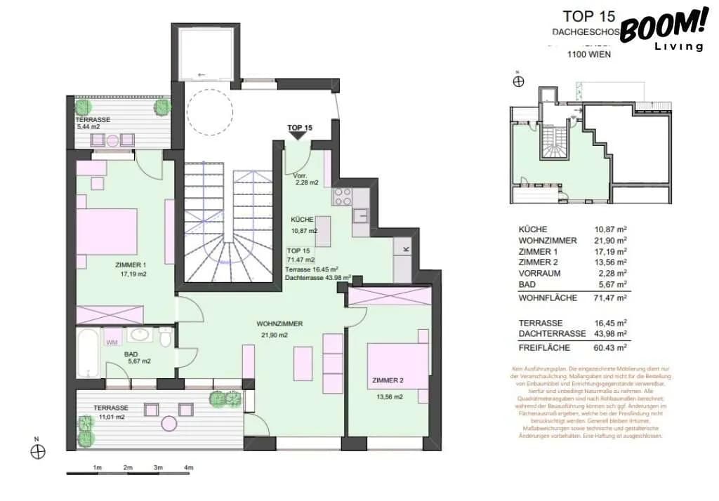 3-Zimmer-Wohnung kaufen in Wien – 71,53 m², € 649.000 – Bild 16 von 17
