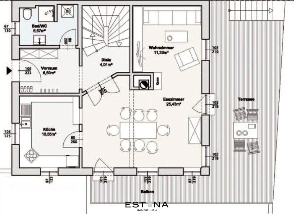 7-Zimmer-Haus kaufen in Wien – 197,52 m², € 1.300.000 – Bild 22 von 25