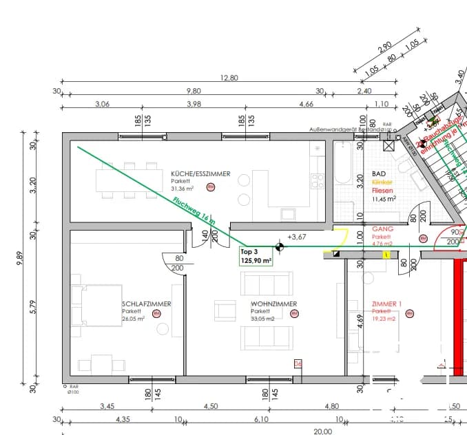 4-Zimmer-Wohnung kaufen in Wiener Neustadt – 125,9 m², € 349.000 – Bild 9 von 9