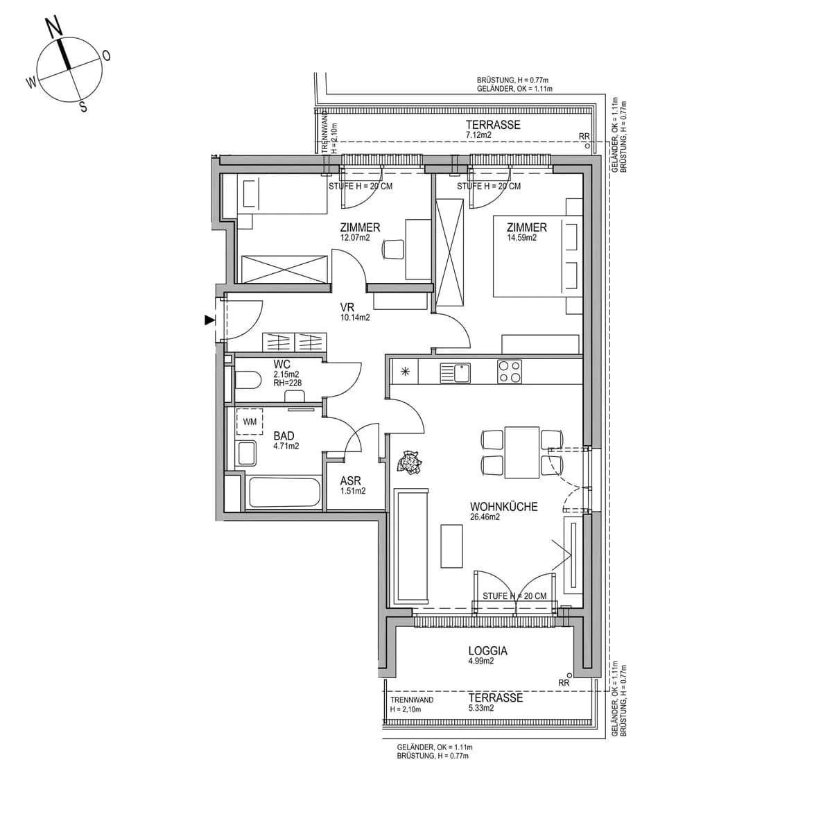 2-Zimmer-Wohnung kaufen in Wien – 70,31 m², € 515.000 – Bild 9 von 10