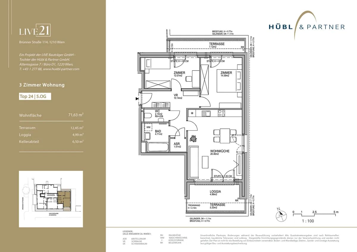 2-Zimmer-Wohnung kaufen in Wien – 70,31 m², € 515.000 – Bild 10 von 10