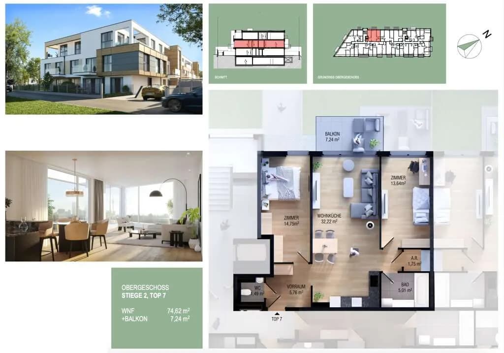 3-Zimmer-Wohnung kaufen in Wien – 75,33 m², € 449.000 – Bild 11 von 11