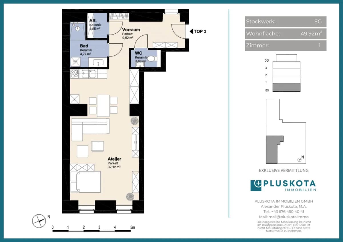 1-Zimmer-Wohnung kaufen in Wien – 49,92 m², € 155.000 – Bild 13 von 13