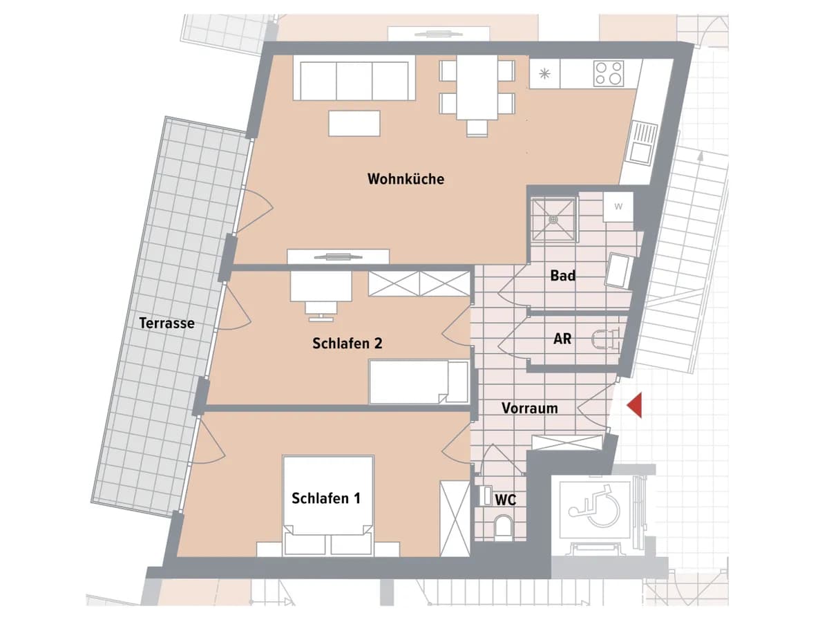 3-Zimmer-Wohnung kaufen in Wien – 71 m², € 426.000 – Bild 4 von 4
