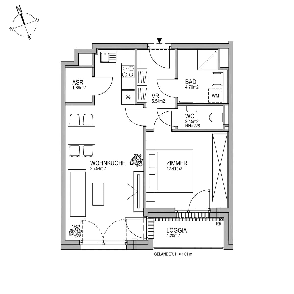 2-Zimmer-Wohnung kaufen in Wien – 52,23 m², € 292.397 – Bild 7 von 8