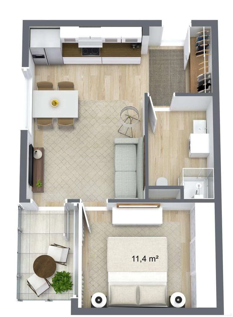 2-Zimmer-Wohnung kaufen in Graz – 38,75 m², € 228.318