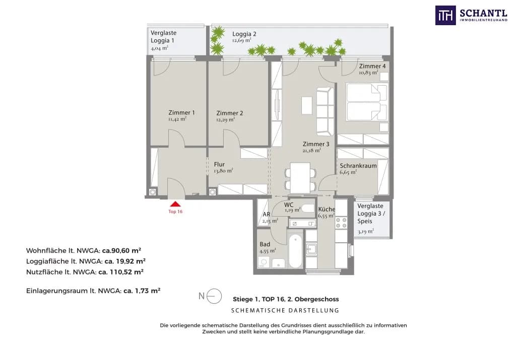 4-Zimmer-Wohnung kaufen in Wien – 90,6 m², € 490.000 – Bild 15 von 15