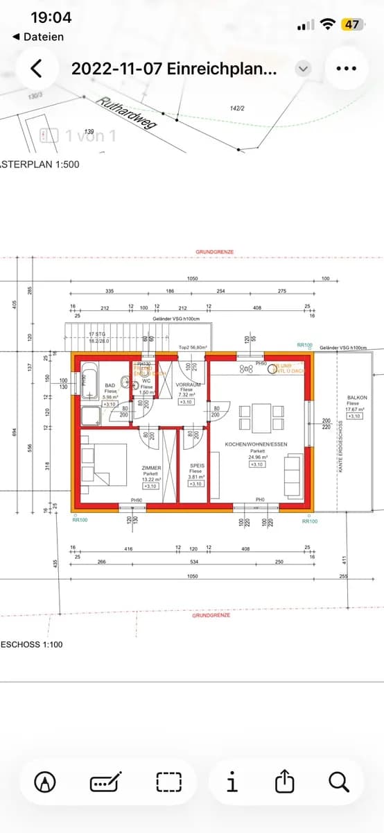2-Zimmer-Wohnung mieten in Graz – 56 m², € 900 – Bild 12 von 12