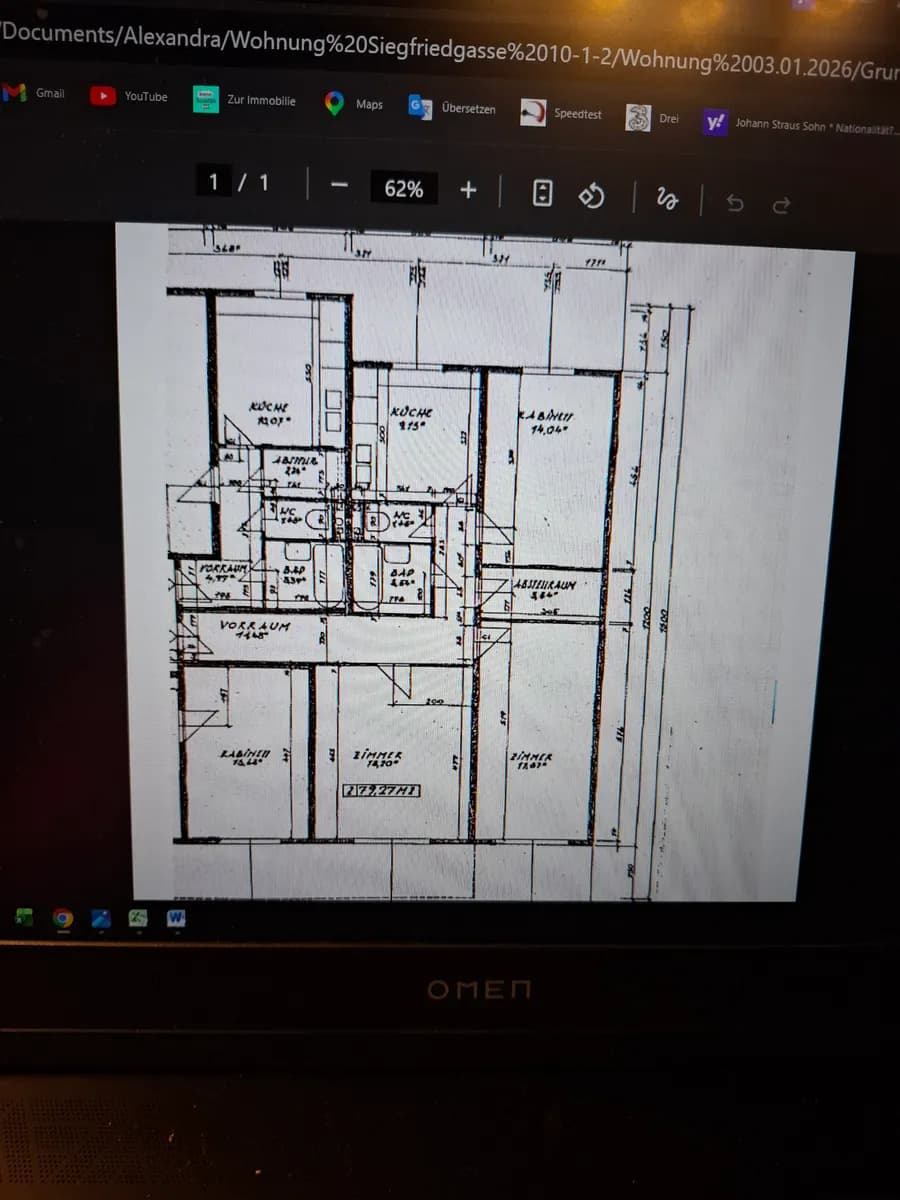 3-Zimmer-Wohnung mieten in Wien – 79 m², € 1.200 – Bild 2 von 10