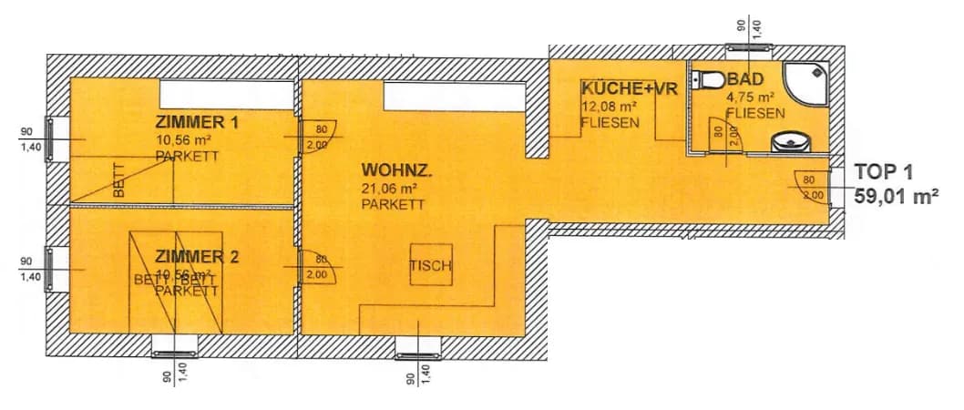 3-Zimmer-Wohnung mieten in Murtal – 59,01 m², € 597 – Bild 8 von 8