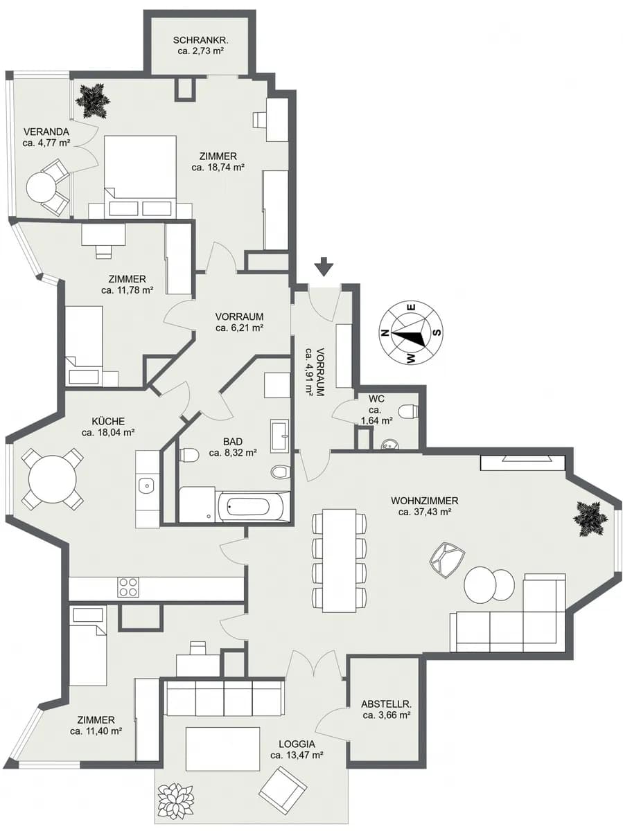 4-Zimmer-Wohnung mieten in Wien – 129,83 m², € 2.700 – Bild 15 von 15