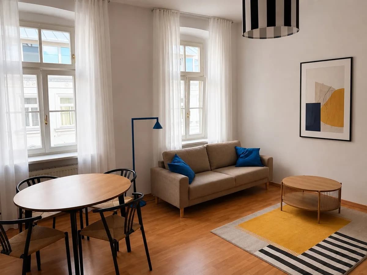 2-Zimmer-Wohnung mieten in Wien – 48 m², € 1.728