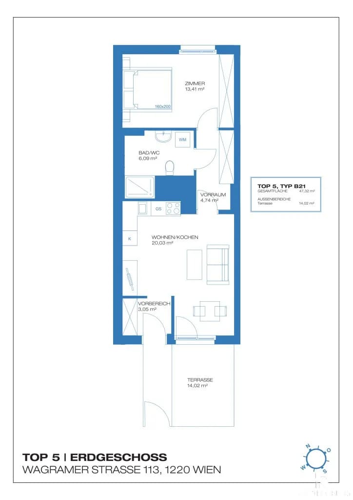 2-Zimmer-Wohnung kaufen in Wien – 47,23 m², € 285.000 – Bild 28 von 28