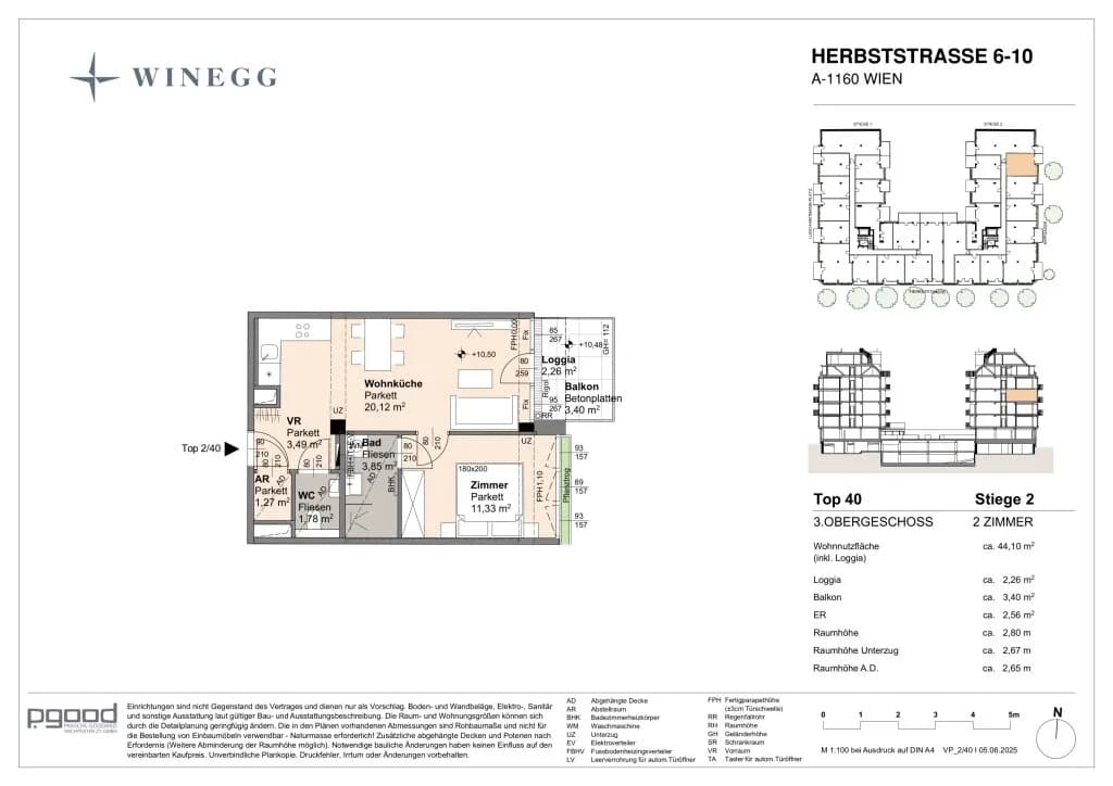 Immobilie kaufen in Wien – 44,1 m², € 283.700 – Bild 11 von 11