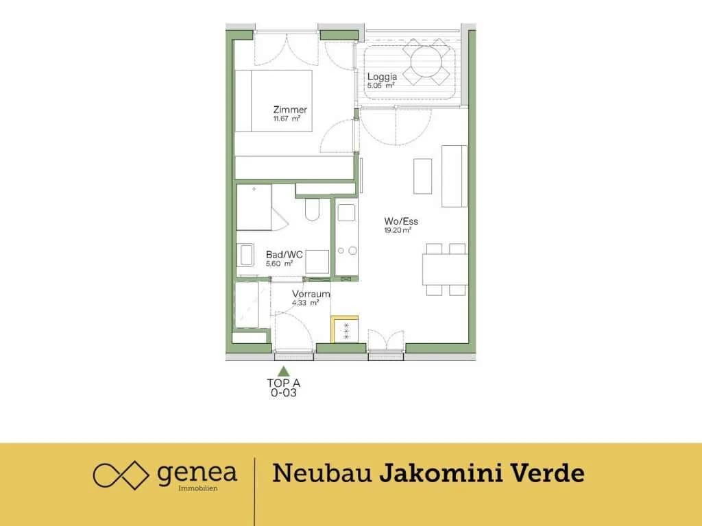 2-Zimmer-Wohnung kaufen in Graz – 40,8 m², € 201.000 – Bild 2 von 19