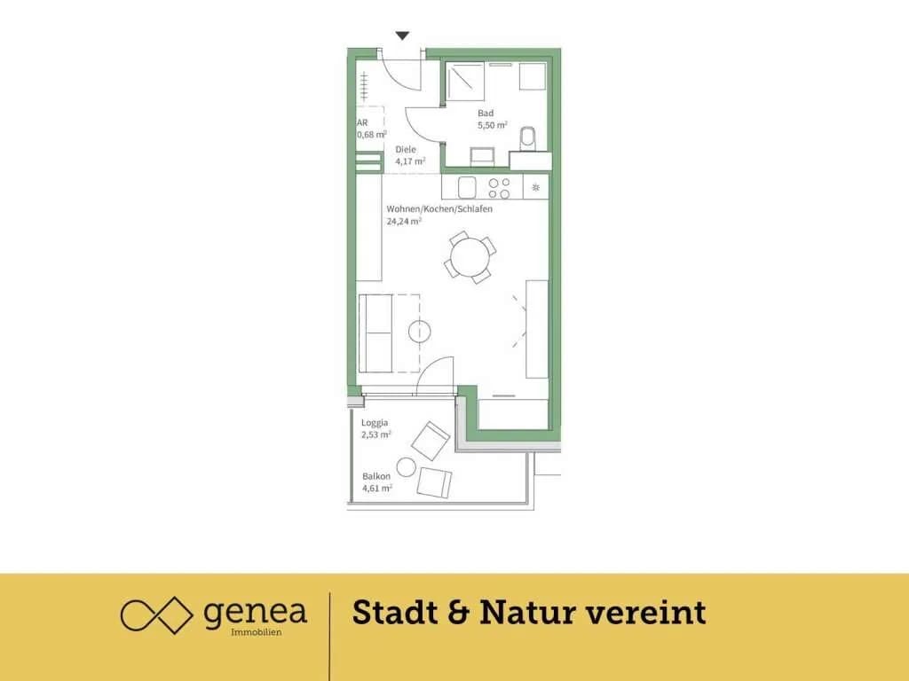 1-Zimmer-Wohnung kaufen in Graz – 34,68 m², € 185.000 – Bild 3 von 17