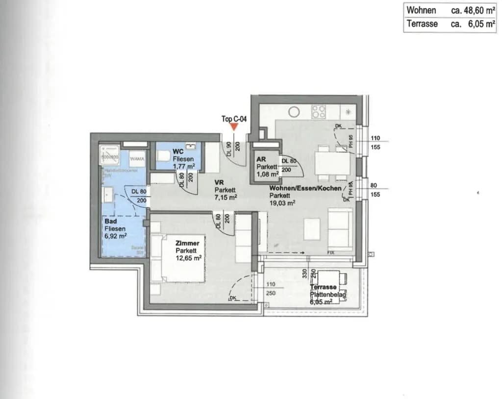 2-Zimmer-Wohnung kaufen in Hermagor – 48,6 m², € 480.000 – Bild 15 von 15