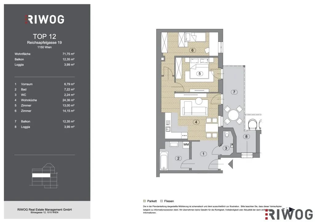 3-Zimmer-Wohnung kaufen in Wien – 71,75 m², € 447.500 – Bild 15 von 15