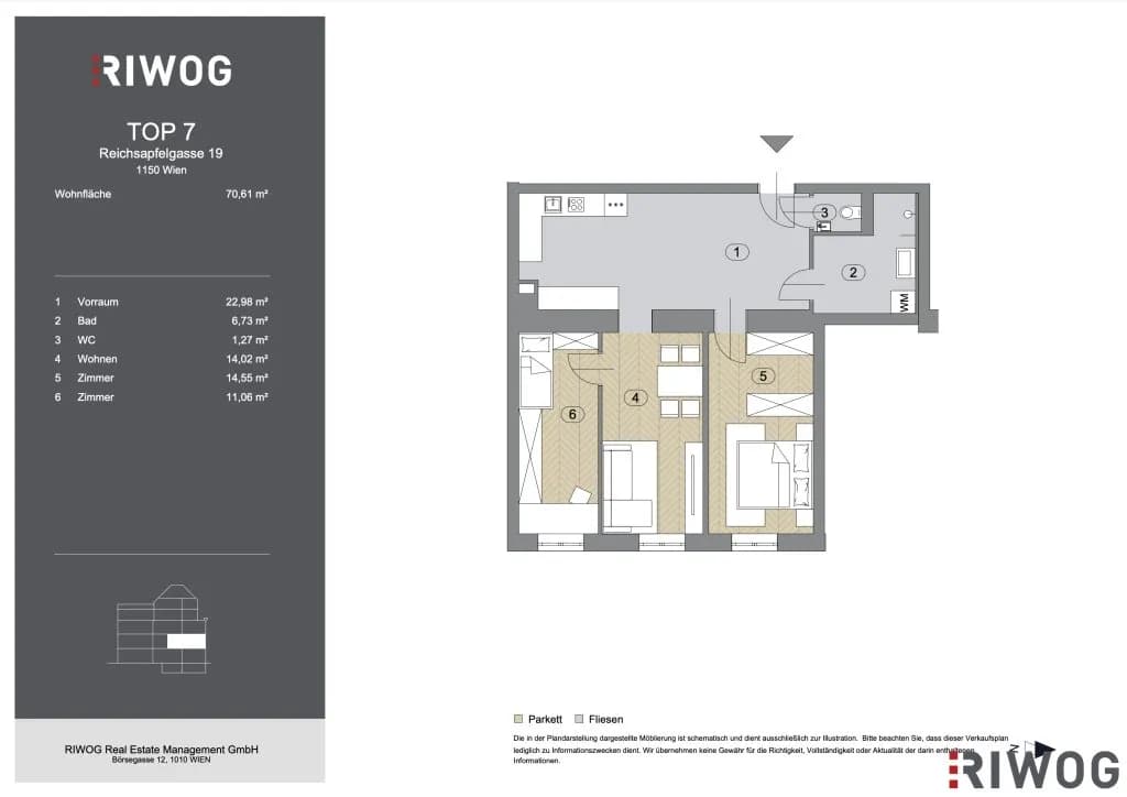 3-Zimmer-Wohnung kaufen in Wien – 70,61 m², € 360.000 – Bild 17 von 17
