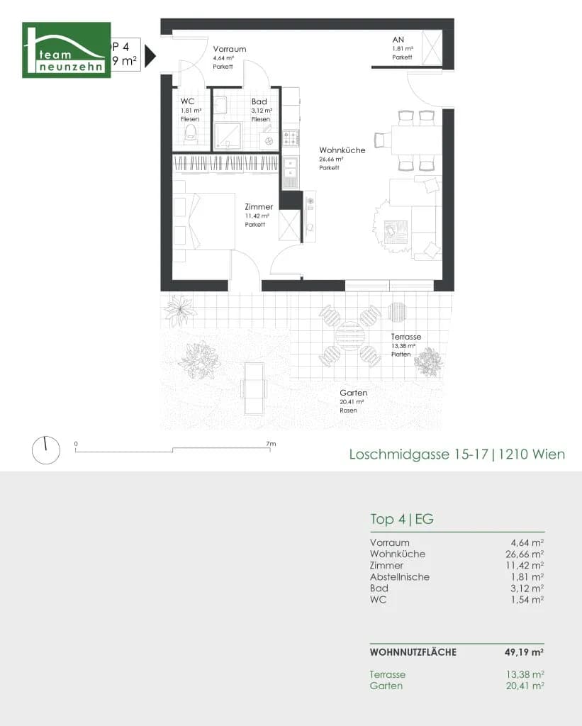 2-Zimmer-Wohnung kaufen in Wien – 49,19 m², € 330.000 – Bild 21 von 21