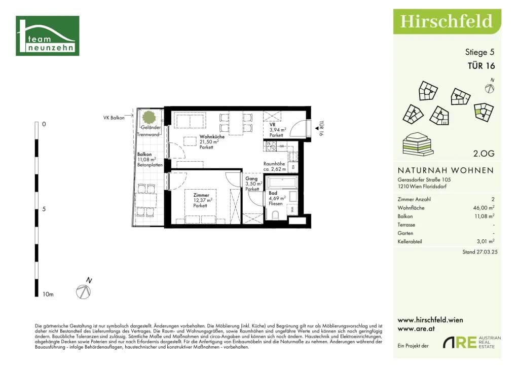 2-Zimmer-Wohnung kaufen in Wien – 46 m², € 276.000 – Bild 26 von 26