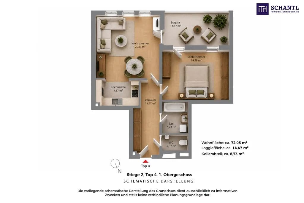 2-Zimmer-Wohnung kaufen in Wien – 72,05 m², € 419.000 – Bild 11 von 12