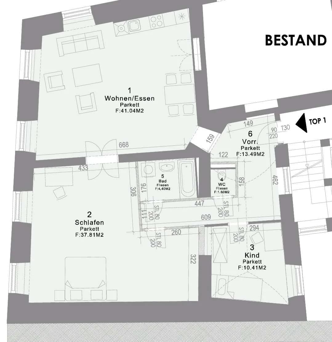 3-Zimmer-Wohnung mieten in Graz – 108 m², € 1.466 – Bild 18 von 19
