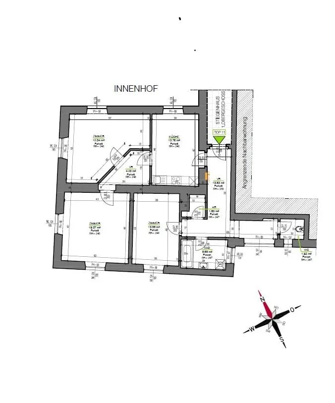 4-Zimmer-Wohnung mieten in Graz – 92,25 m², € 999 – Bild 2 von 7