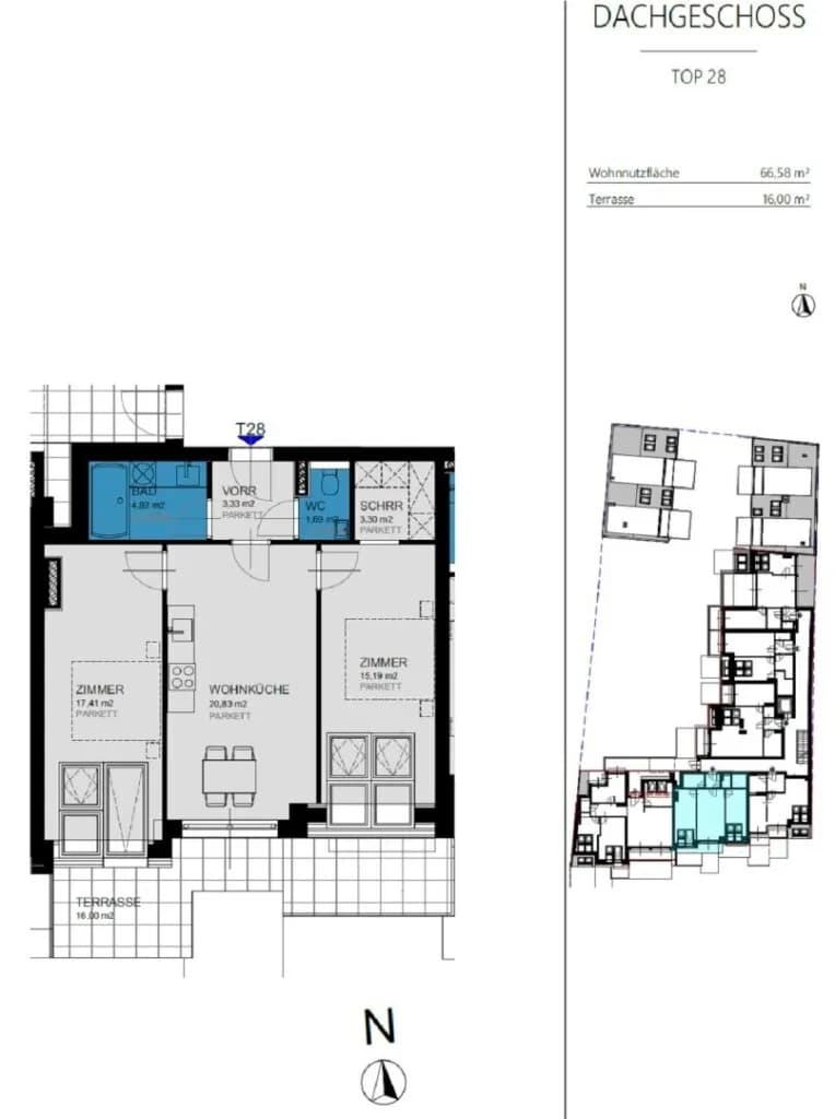 3-Zimmer-Wohnung mieten in Wien – 66,58 m², € 1.895 – Bild 15 von 15