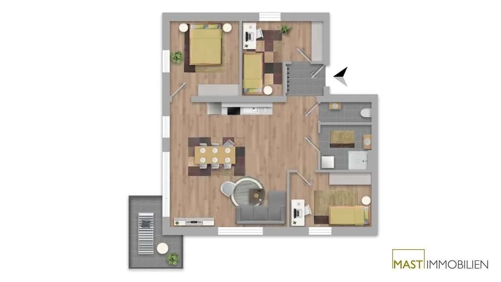 4-Zimmer-Wohnung kaufen in Tulln – 80,76 m², € 389.000 – Bild 17 von 17