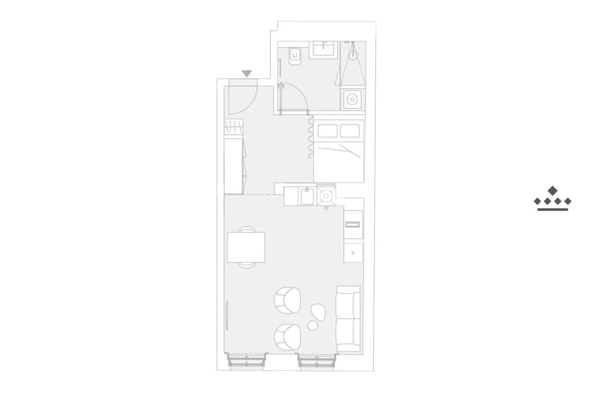 1-Zimmer-Wohnung kaufen in Wien – 40 m², € 415.000 – Bild 6 von 6