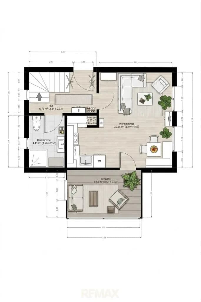 3-Zimmer-Haus kaufen in Deutschlandsberg – 59 m², € 390.000 – Bild 23 von 24